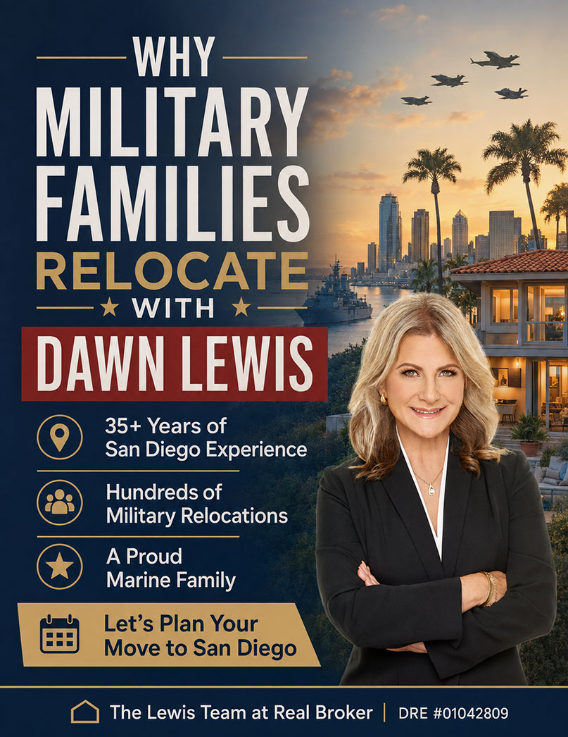 Why military families relocate to San Diego with Dawn Lewis and The Lewis Team