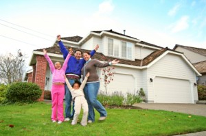 Family Celebrating New Home
