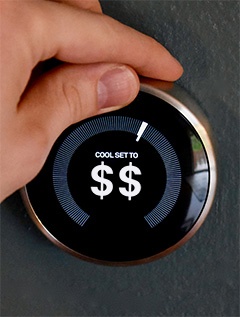 Picture of a Home Thermostat