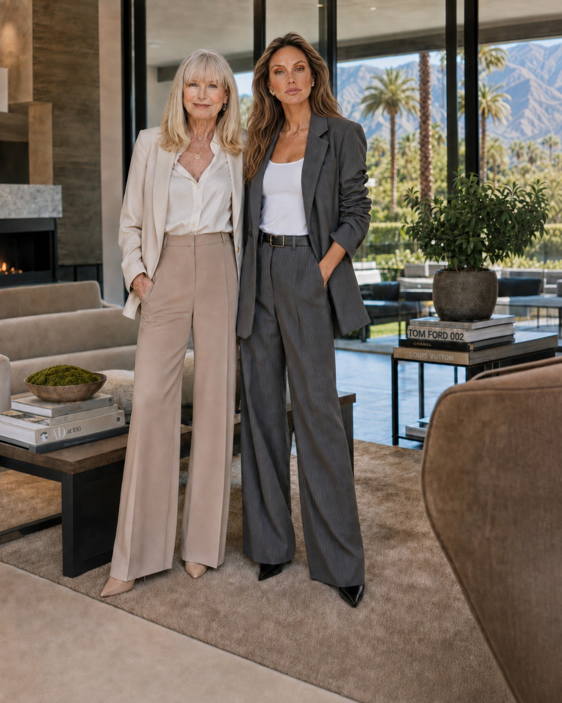 Laurie McLennan and Cailin McLennan of The McLennan Team at Desert Sotheby&rsquo;s International Realty, photographed in a La Quinta residence