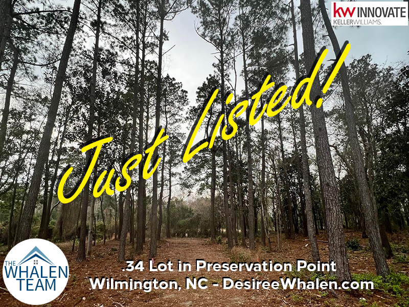Just Listed! Lot in Preservation Point, Wilmington NC!