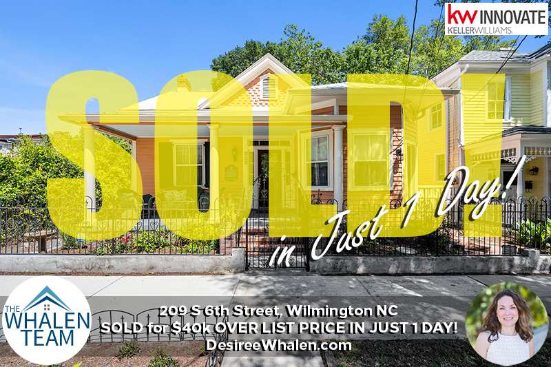Sold in Just 1 Day! 209 S 6th Street, Wilmington NC!