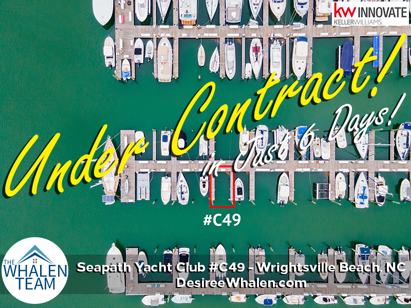 Under Contract! Boat Slip in Seapath Yacht Club, Wrightsville Beach NC!