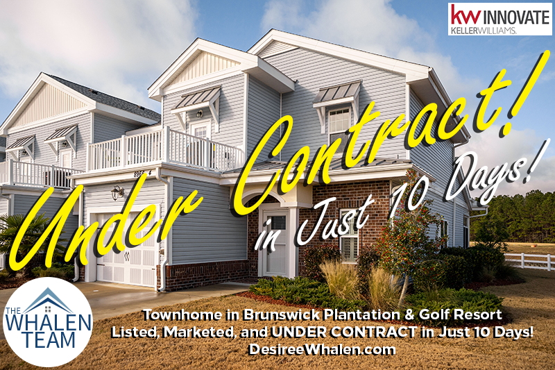 Under Contract in Just 10 Days! Townhome in Brunswick Plantation
