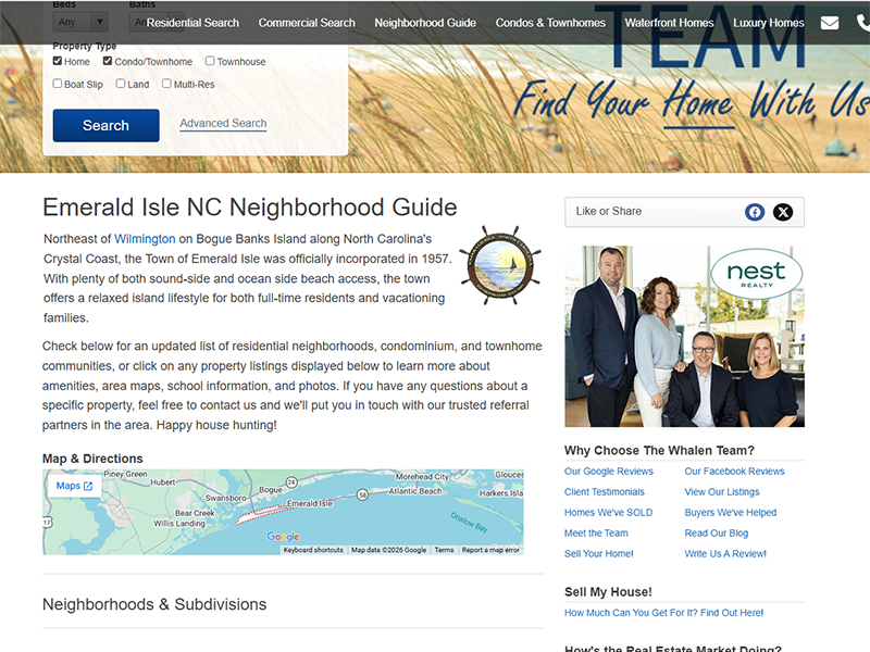 Emerald Isle NC Neighborhood Guide