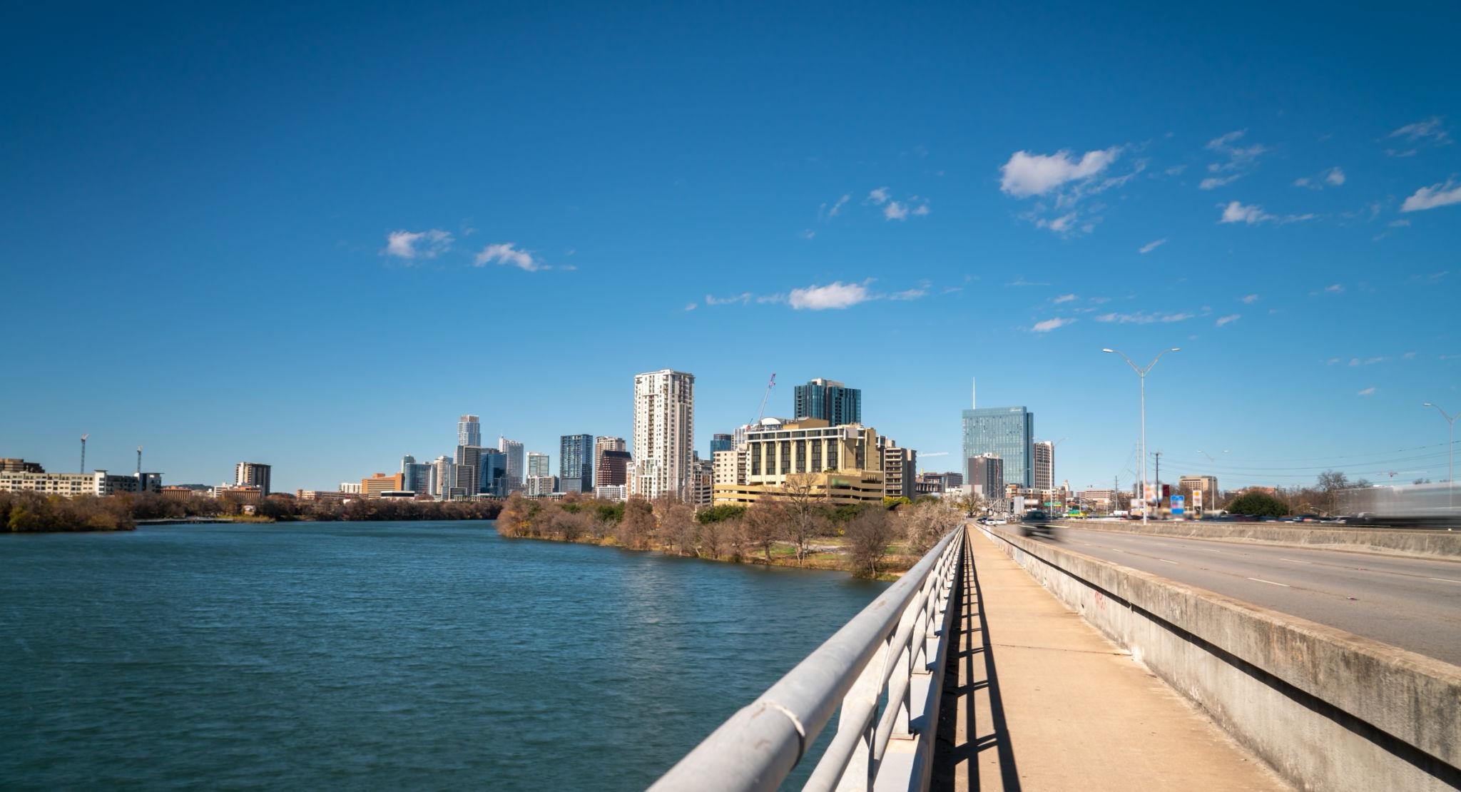 Commute from Buda TX to downtown Austin along Lady Bird Lake in the Central Texas real estate market