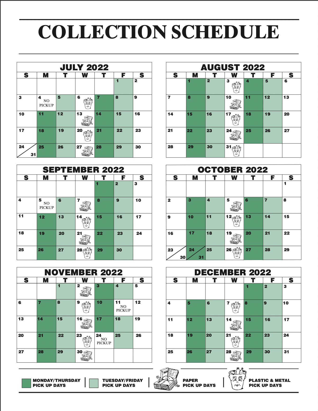 Northport 2022 2023 Recycling Schedule
