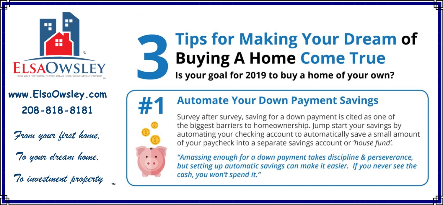 3 Tips for Making Your Dream of Buying A Home Come True [INFOGRAPHIC]