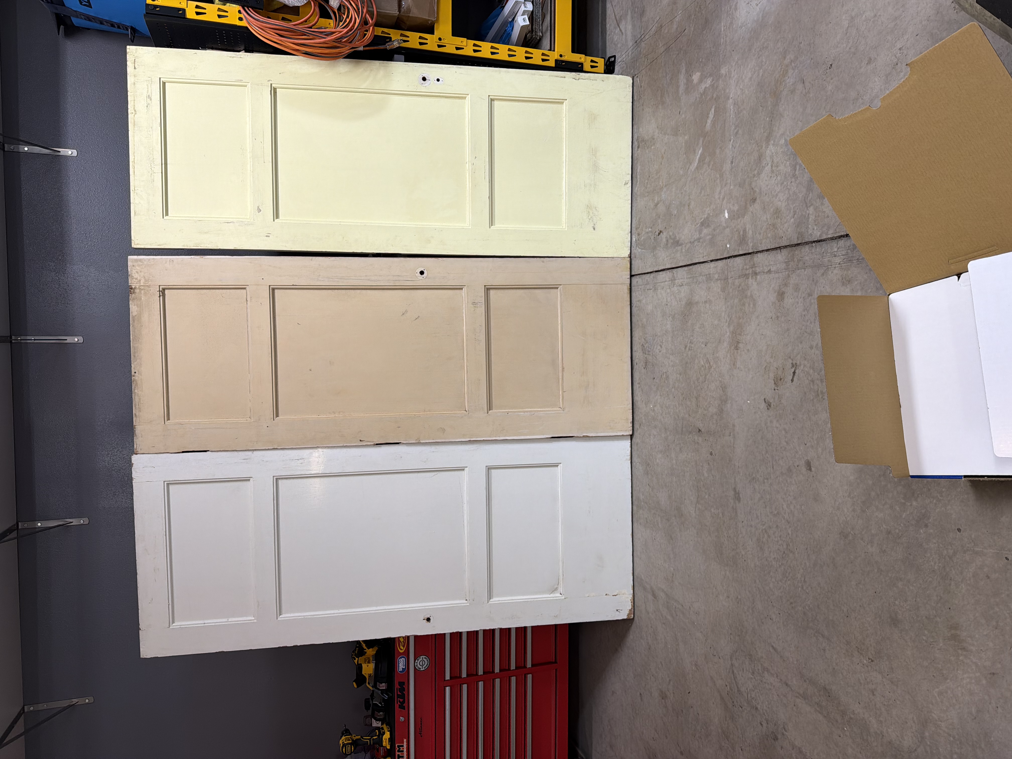 Vintage doors were the foundation of my divider