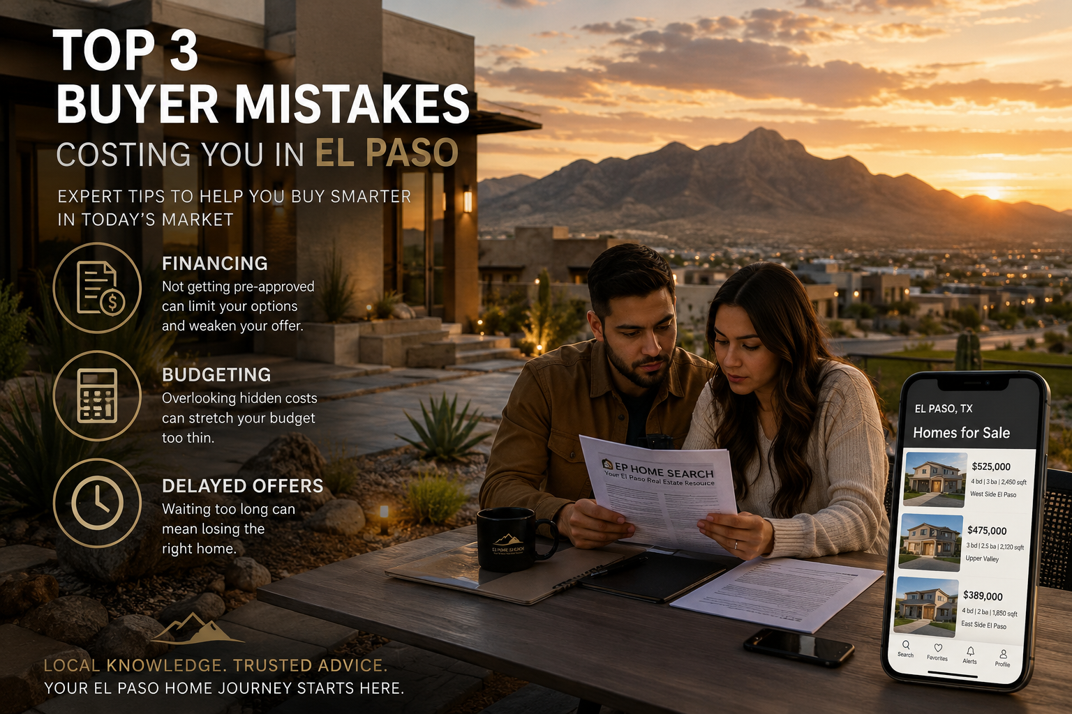 Homes for sale in El Paso, TX, Top 3 Mistakes El Paso Home Buyers Make in 2026 | EPCasaByOwner