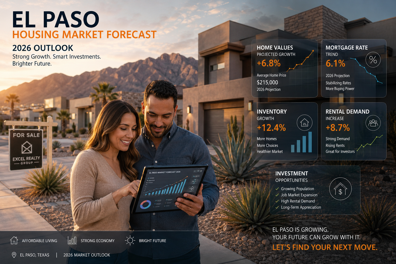 Homes for sale in El Paso, TX, El Paso Housing Market Forecast 2026 | Home Prices, Trends & Investment Insights