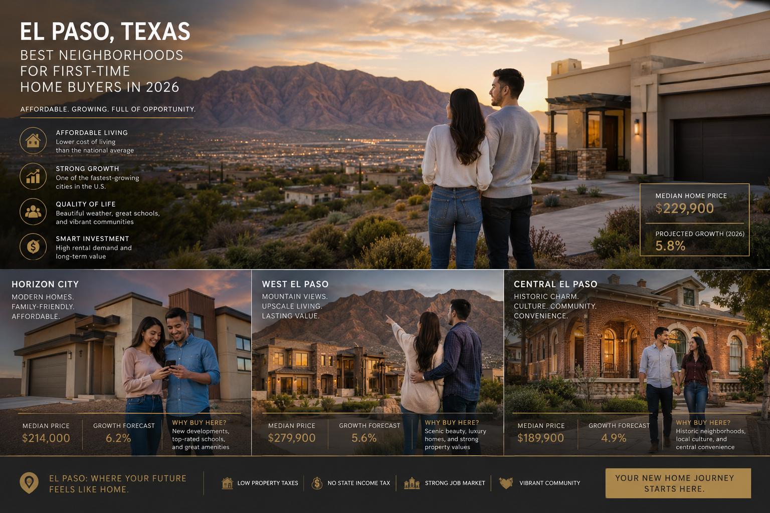 Homes for sale in El Paso, TX, Best Neighborhoods in El Paso for First-Time Buyers (2026 Guide) | EPCasaByOwner