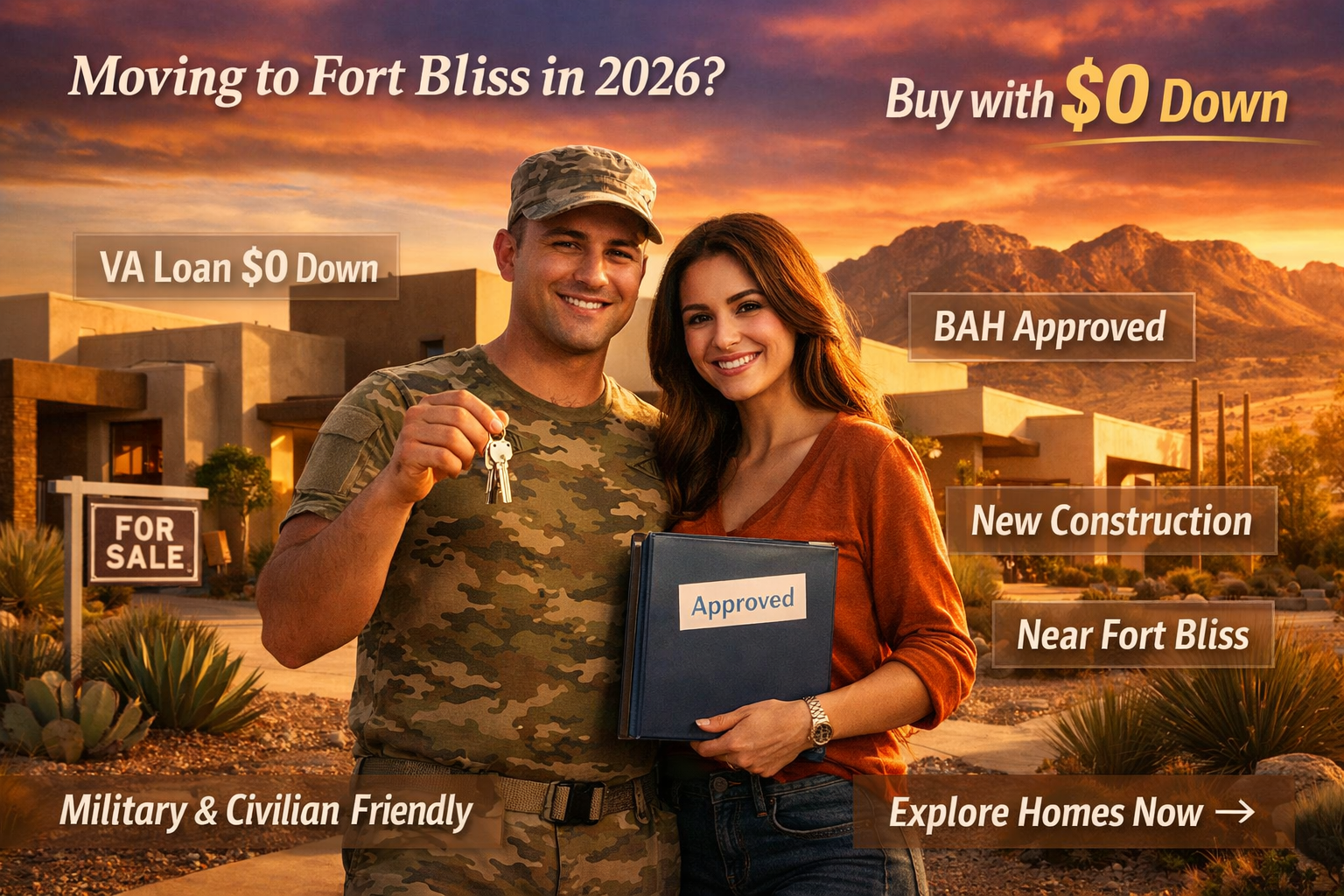 Homes for sale in El paso, TX, Living Near Fort Bliss in 2026: What Military and Civilian Buyers Need to Know