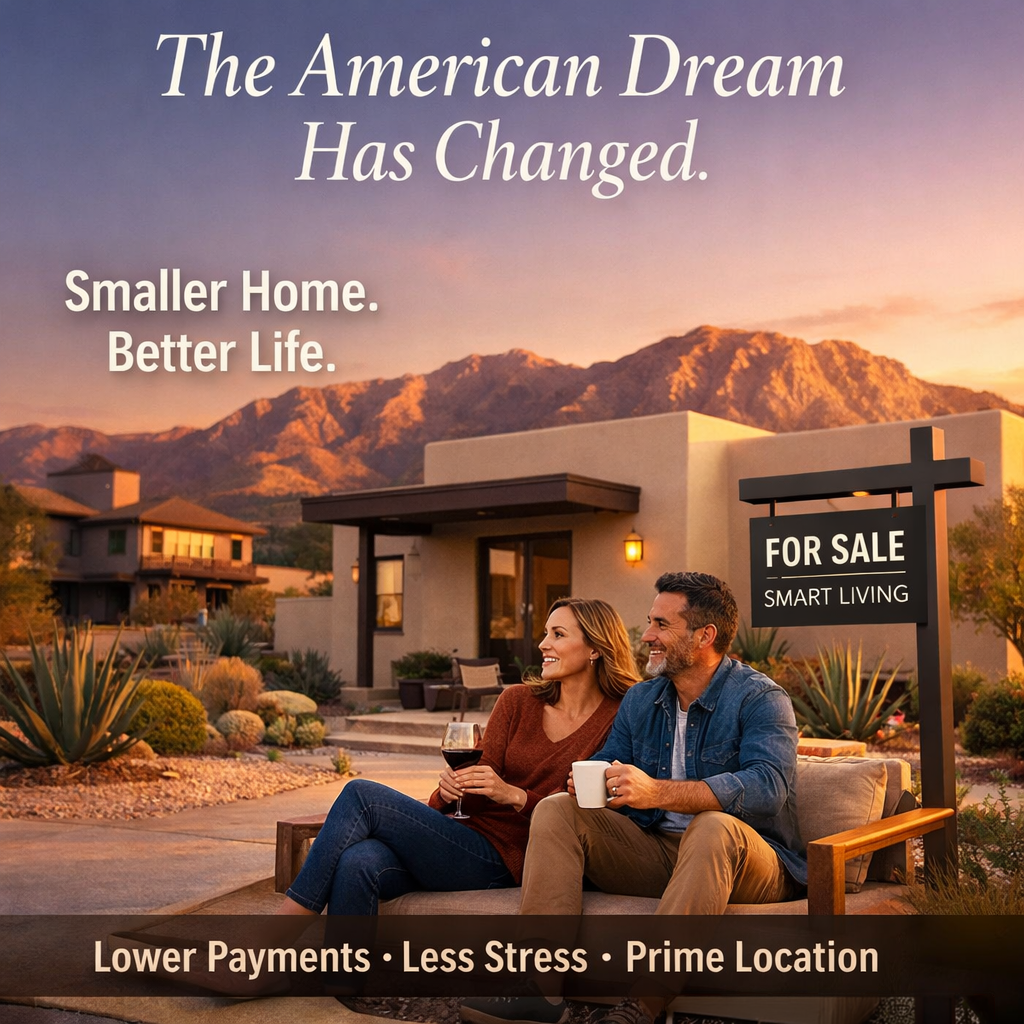 Homes for sale in El paso, TX, smaller homes 2026 El Paso real estate trends affordable homes El Paso TX right-sized homes first-time homebuyer El Paso downsizing benefits best neighborhoods El Paso low maintenance homes real estate lifestyle trends buy home El Paso 2026