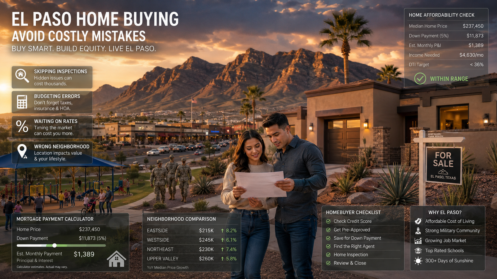 Homes for sale in El Paso, TX, Top Mistakes El Paso Homebuyers Make (How to Avoid Them) 