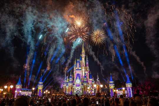 Disneyland At Night