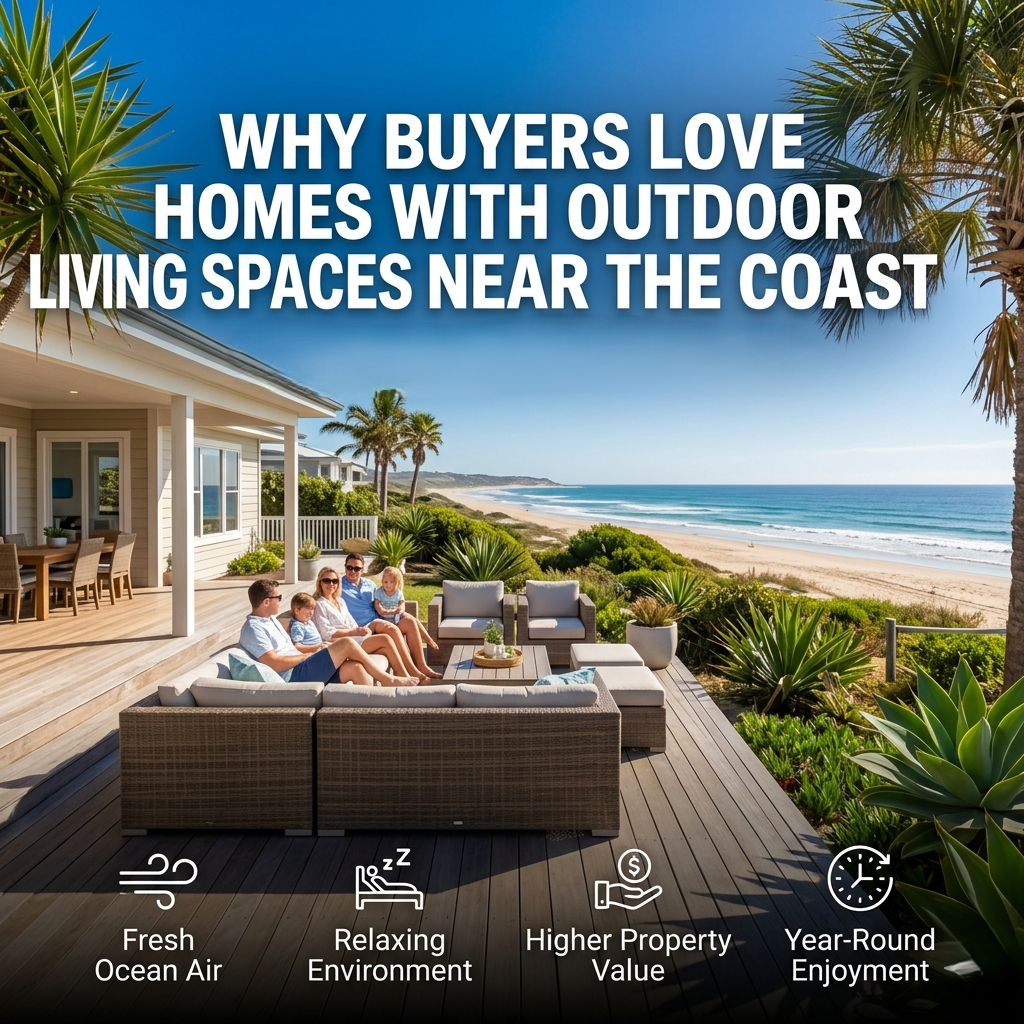 Why Buyers Love Homes With Outdoor Living Spaces Near the Coast