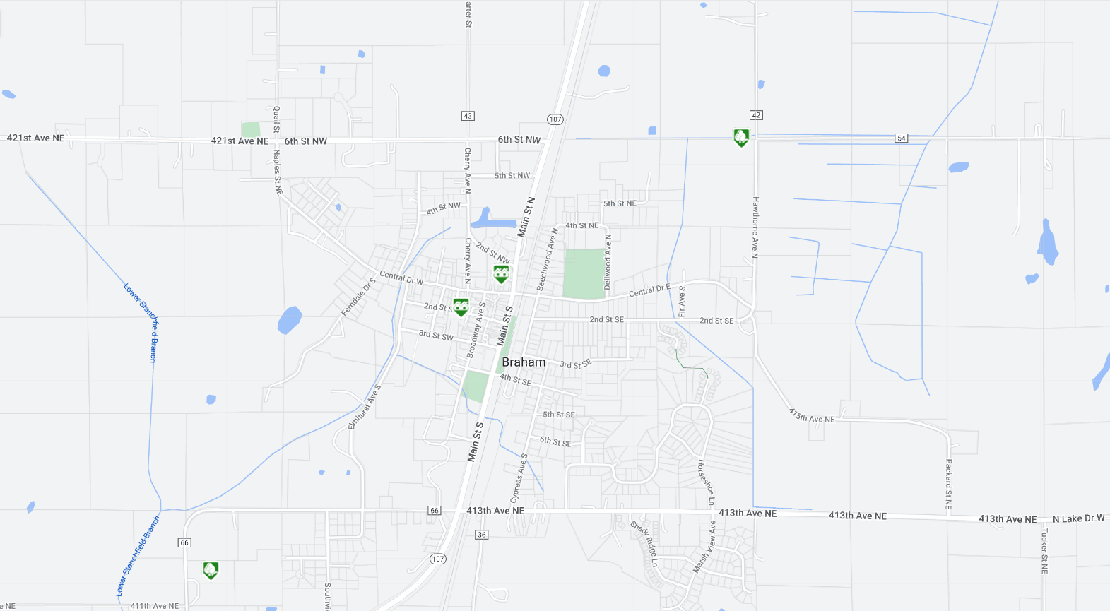 Braham Homes for Sale