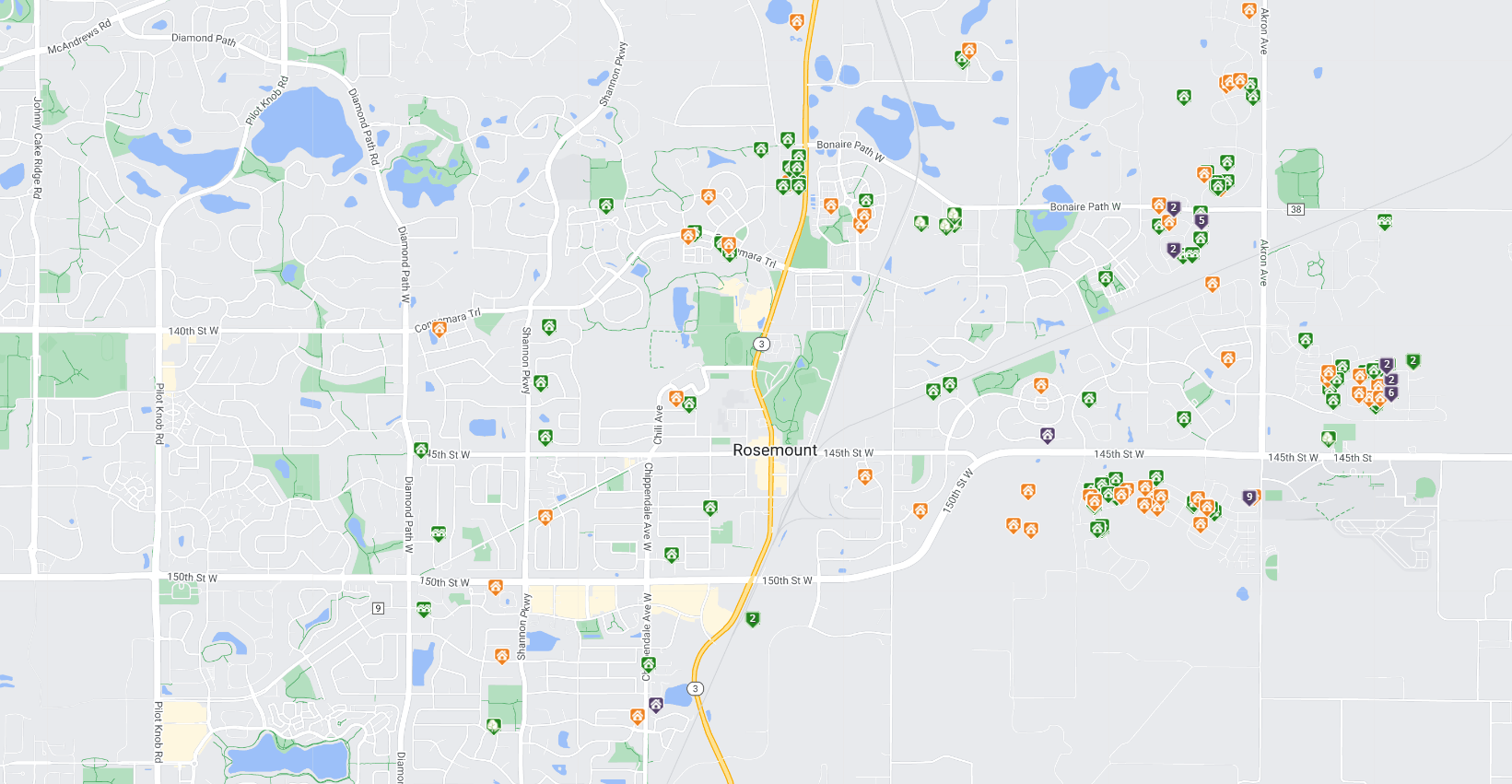 Rosemount  Homes for Sale