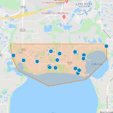 Boggy Creek neighborhood map in Kissimmee, Osceola County, Florida