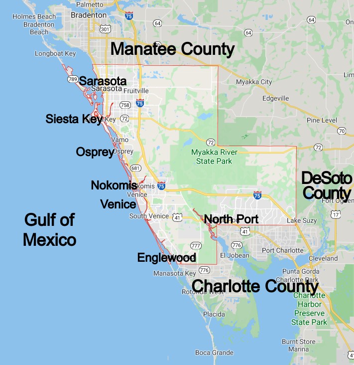 Sarasota County Florida Elevation Map Printable Maps Gambaran
