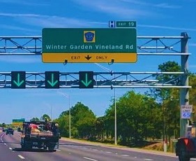 Winter Garden Vineland Road Sign