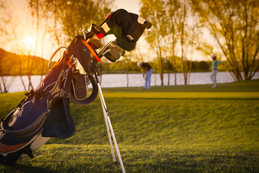 Play golf near Florida homes.