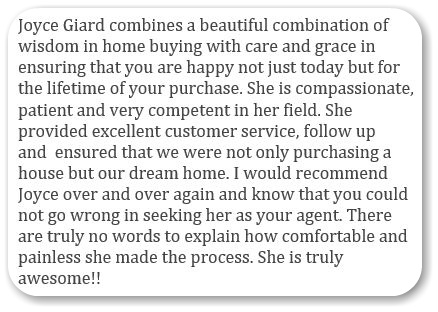 Buyers Agent Realtor Testimonial