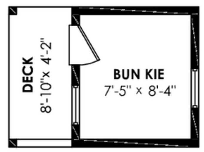 The Bunkie floor plan