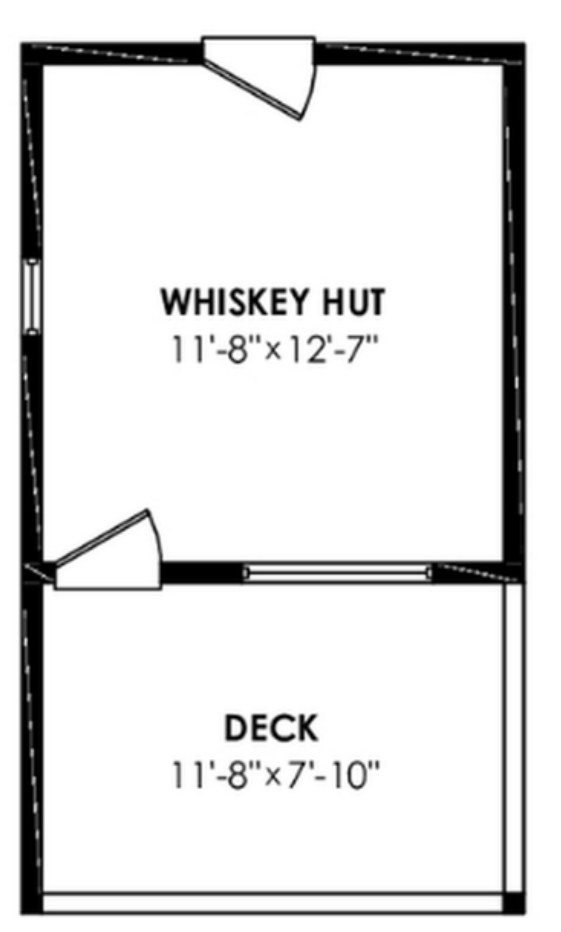 The Whiskey Hut floor plan