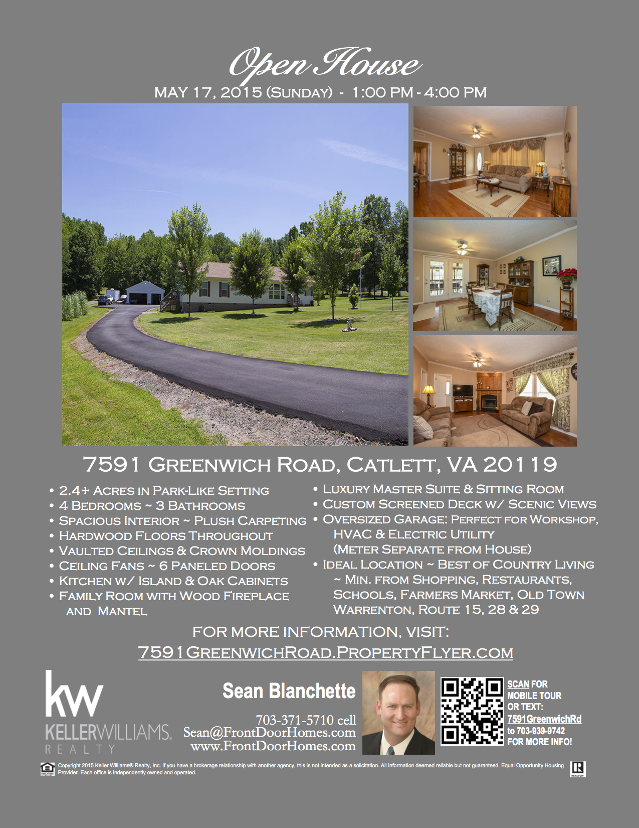 Open House ~ 7591 Greenwich Road, Catlett, VA 20119