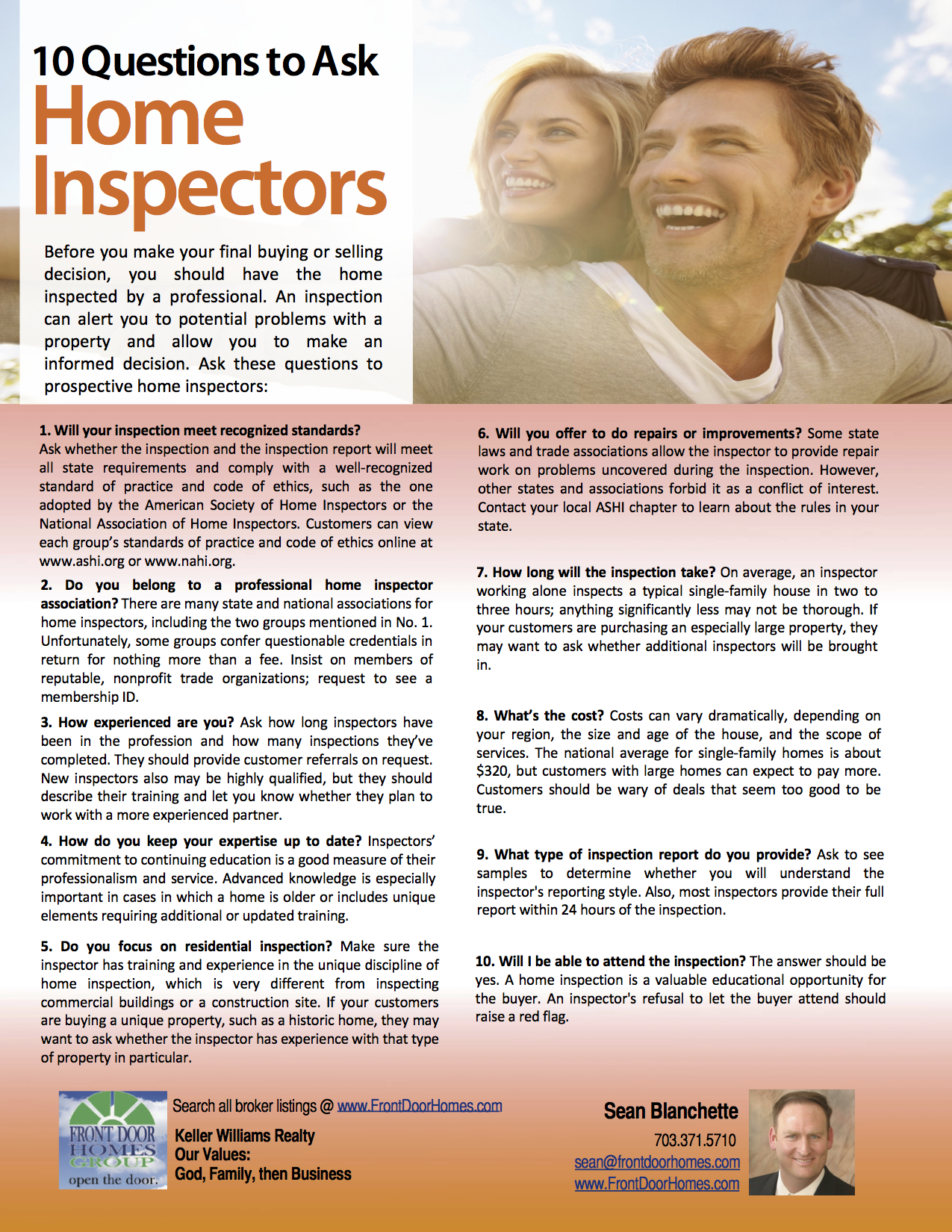 10 Questions to Ask Home Inspectors