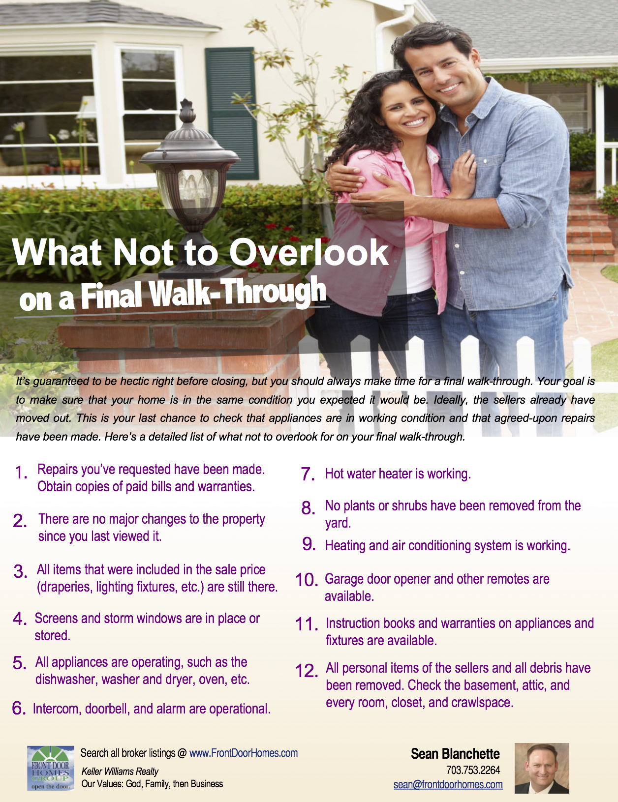 What Not to Overlook on Final Walk-Through 