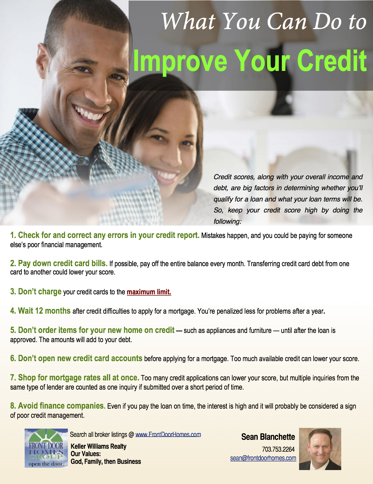 What You Can Do Improve Your Credit