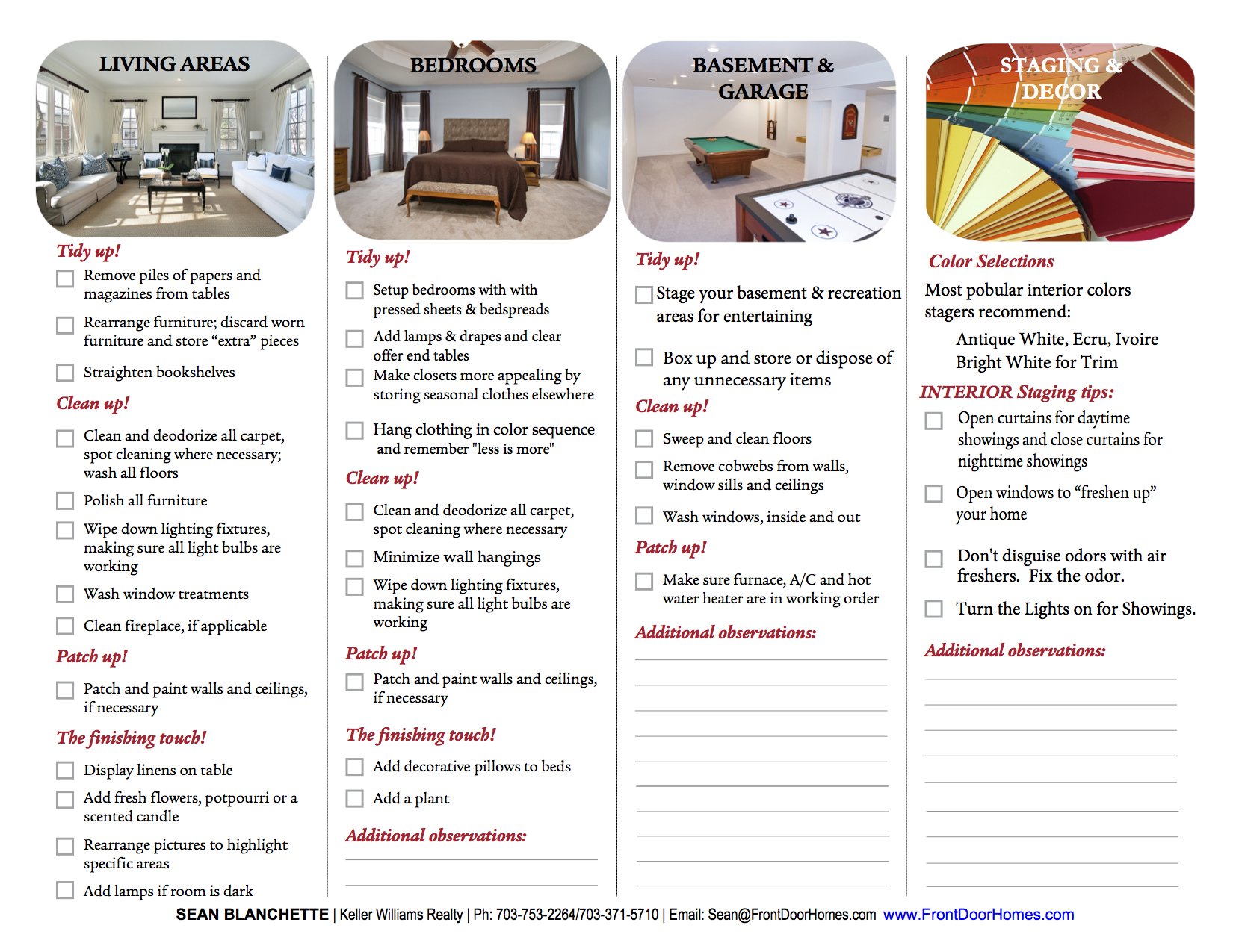 Home Enhancement Checklist