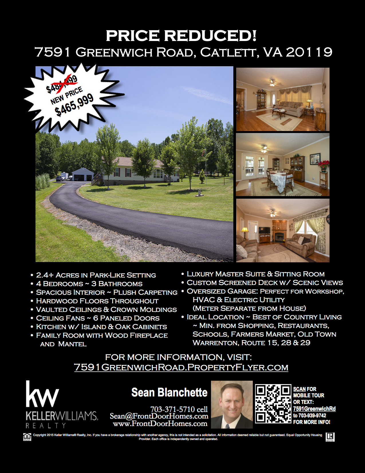 Price Reduced - 7591 Greenwich Rd. 