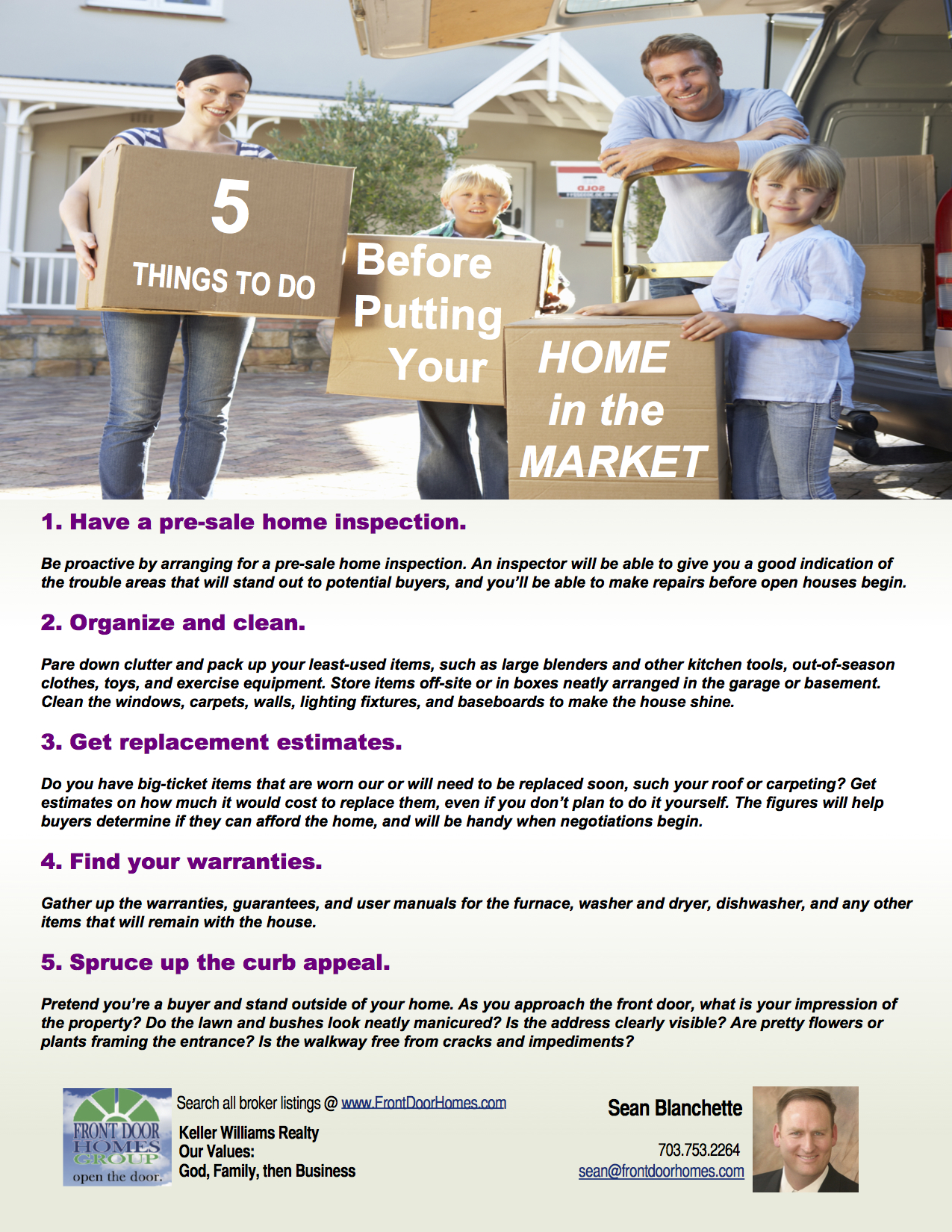 5 things to do before putting your home in the market
