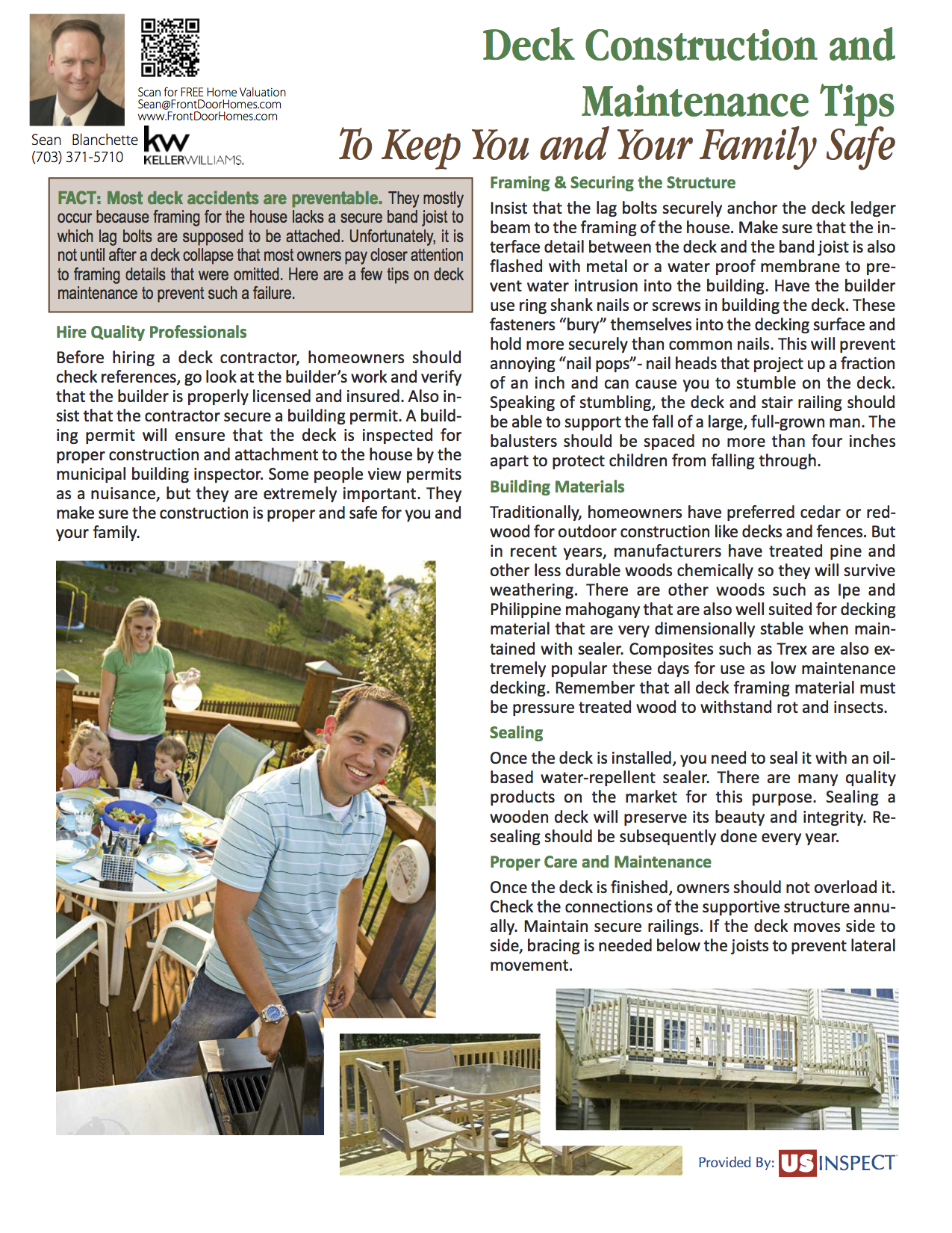 Deck Construction & Maintenance Tips