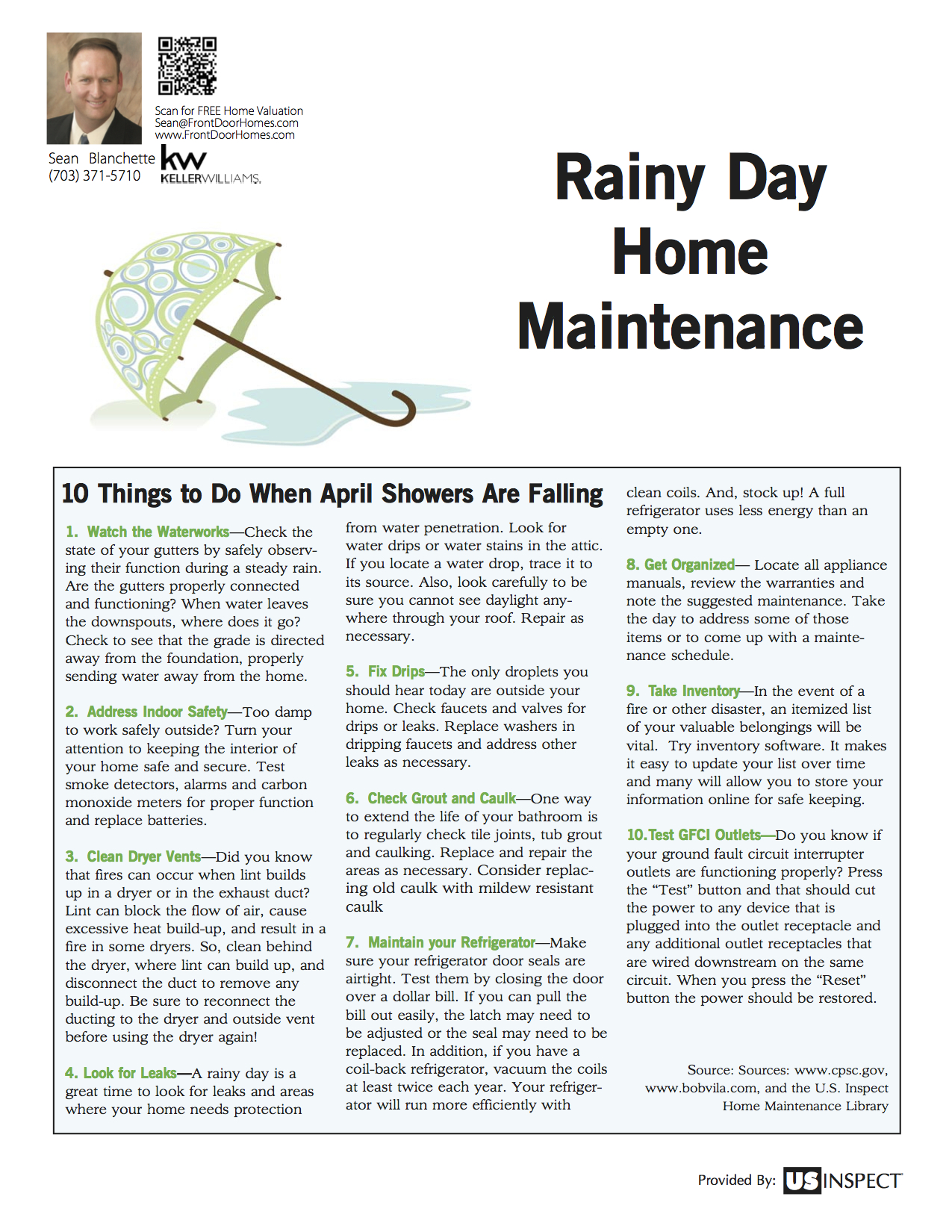 Rainy Day Home Maintenance