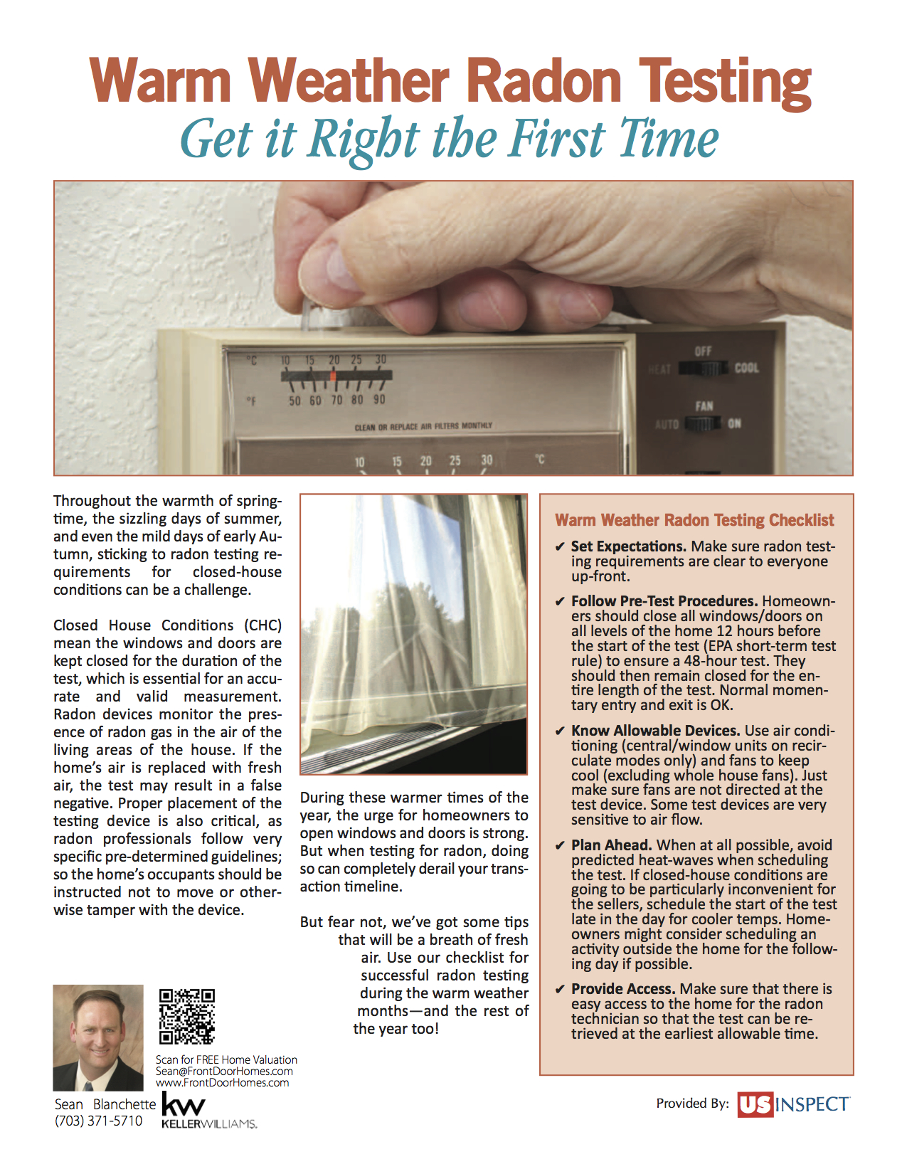 Warm Weather Radon Testing