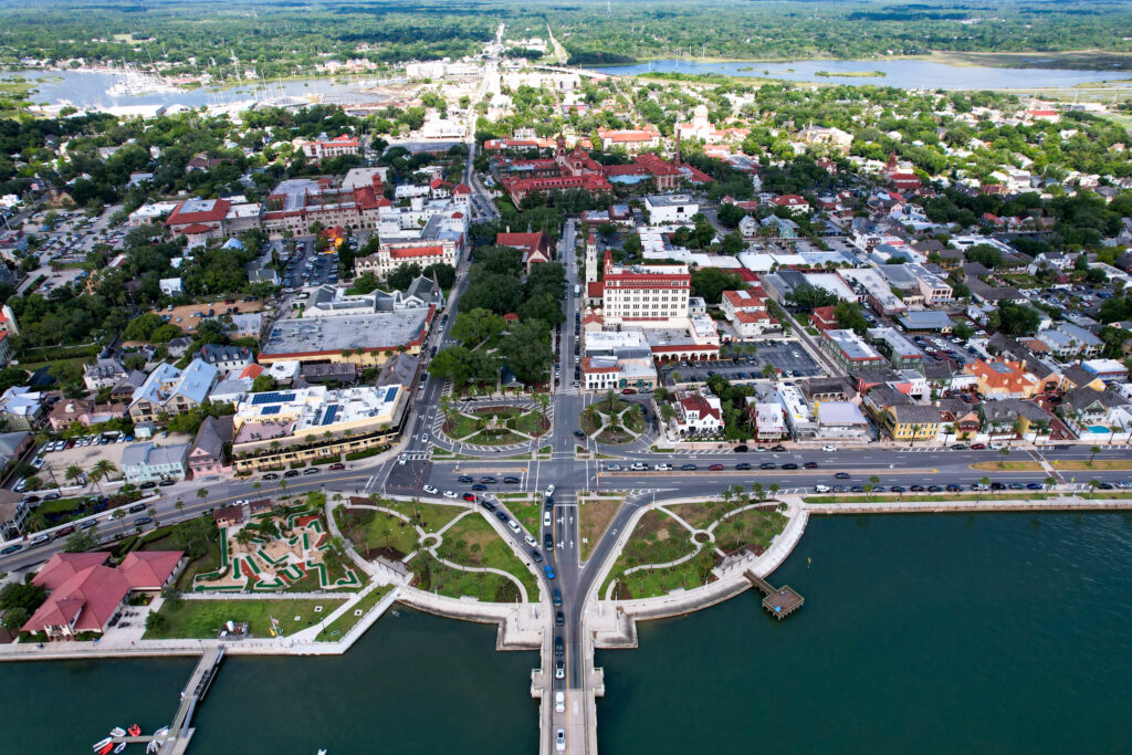 St. Augustine aerial view