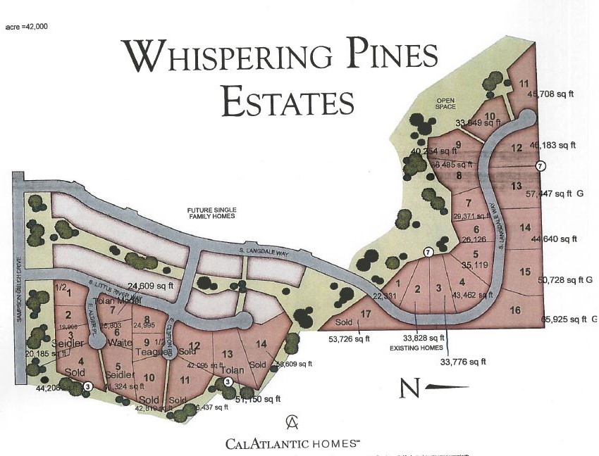Whispering Pines Neighborhood Map
