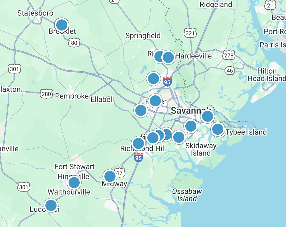 Interactive Map Search Map