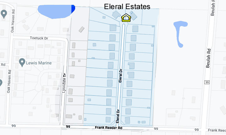 Map of Eleral Estates Community
