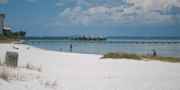 Beach at Boardwalk condominiums in Pensacola Beach