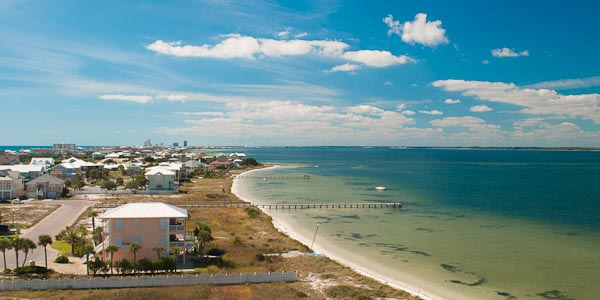 View of Pensacola Bay from Pensacola Beach
