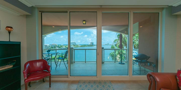 View from unit 401 of the Bay at Verandas.