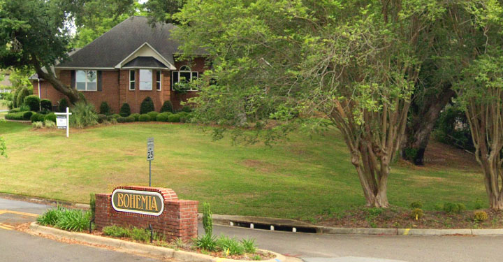 Entrance to Bohemia off Scenic Hwy