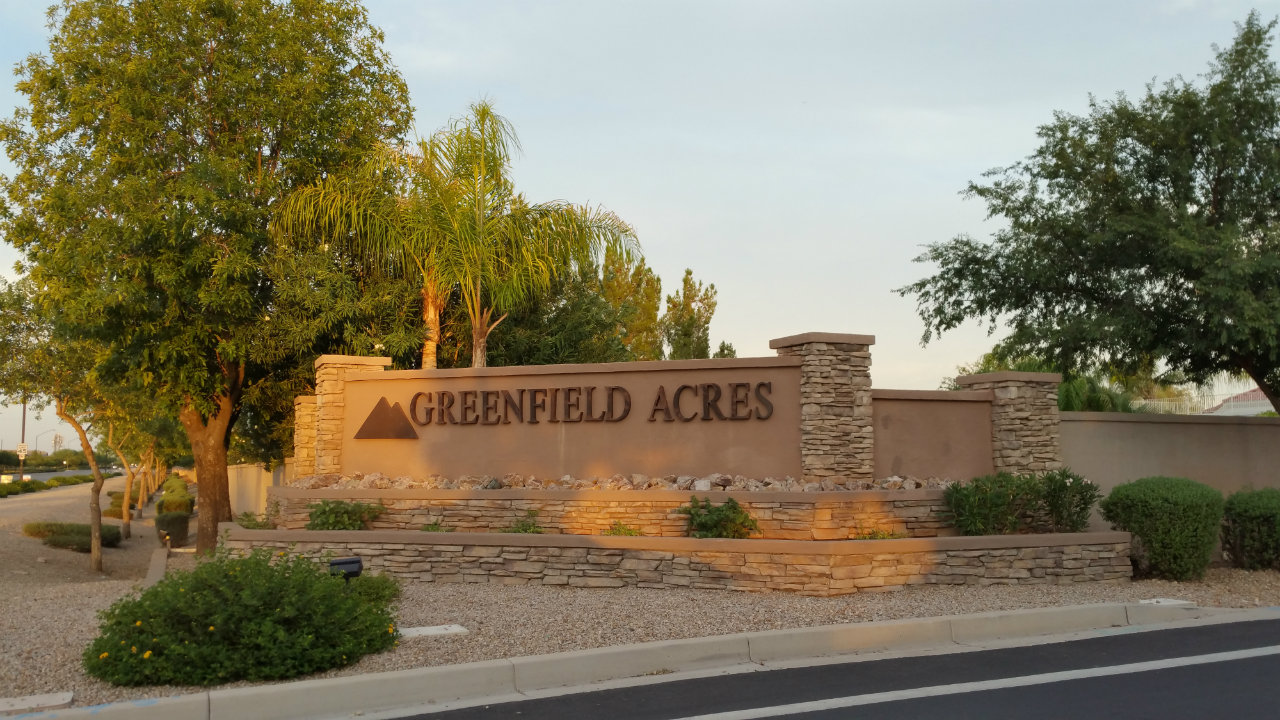 Greenfield Acres Community and Homes in Gilbert, AZ