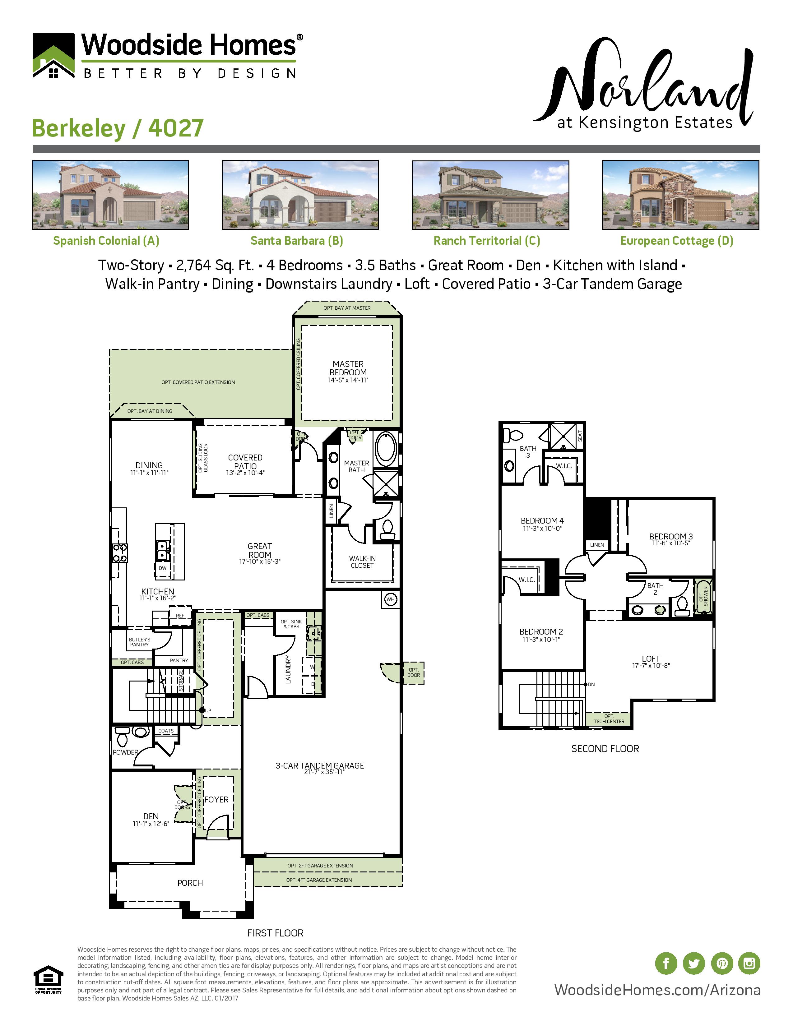 Norland At Kensington Estates Floor Plans